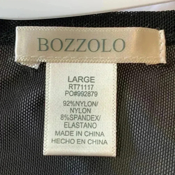 Bozzolo sheer black, longsleeved crop  top - Picture 2 of 3